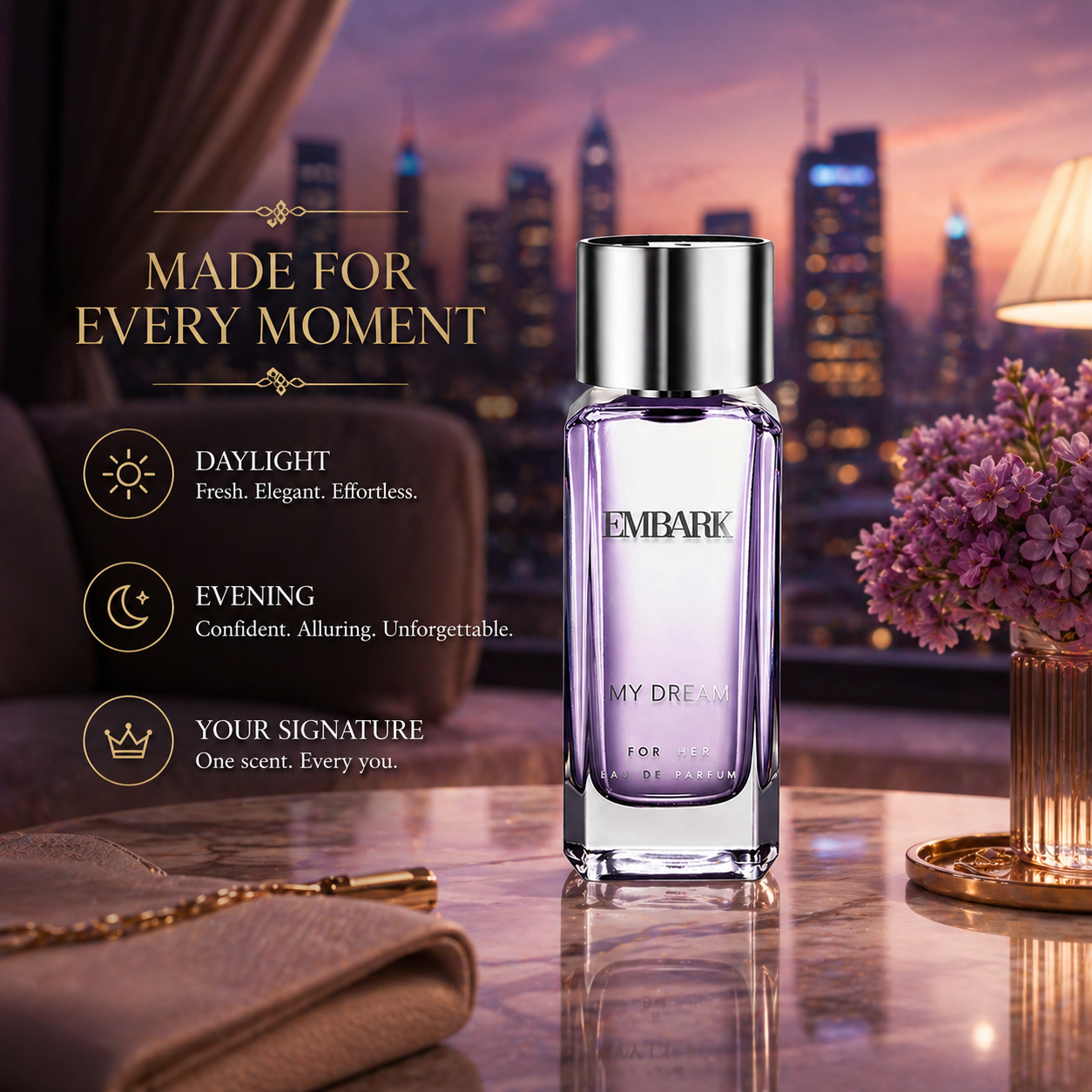 My Dream For Her - Eau De Parfum (EDP) Embark Perfumes Best Perfume for men Best Perfume for women Buy Perfume Online Best Perfume for Her Best Perfume for Her Long Lasting Perfumes