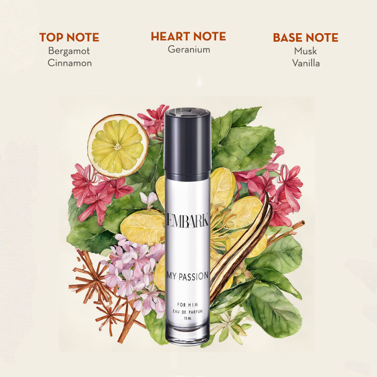 My Passion For Him - Eau De Parfum (EDP) Embark Perfumes Best Perfume for men Best Perfume for women Buy Perfume Online Best Perfume for Her Best Perfume for Her Long Lasting Perfumes
