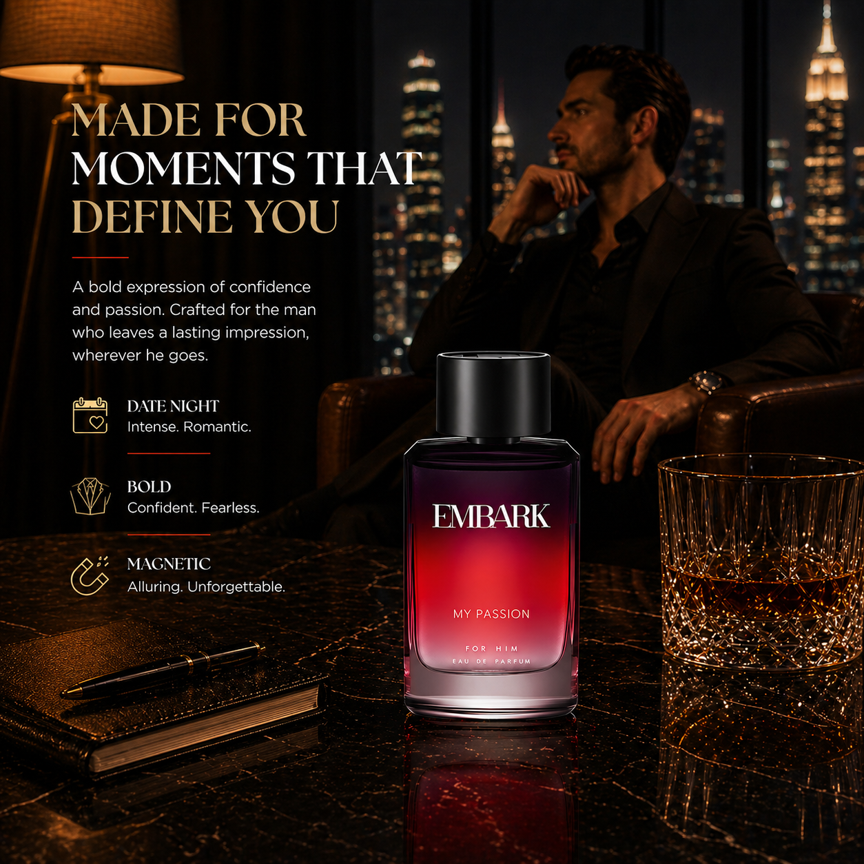 My Passion For Him - Eau De Parfum (EDP) Embark Perfumes Best Perfume for men Best Perfume for women Buy Perfume Online Best Perfume for Her Best Perfume for Her Long Lasting Perfumes