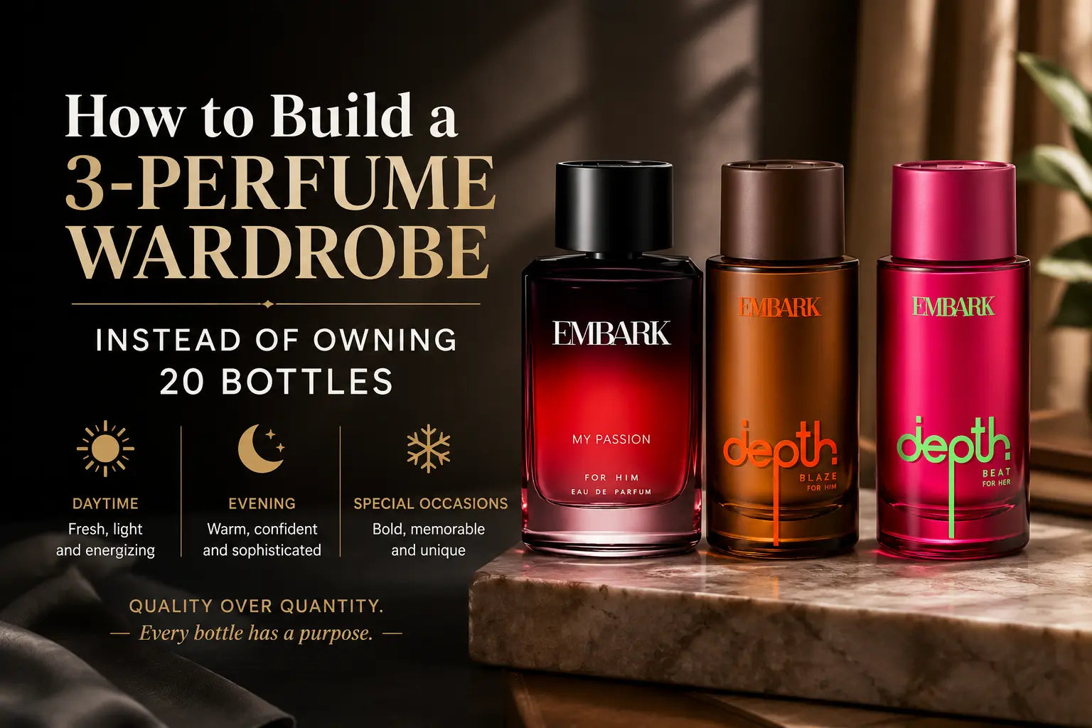How to Build a 3-Perfume Wardrobe Instead of Owning 20 Bottles