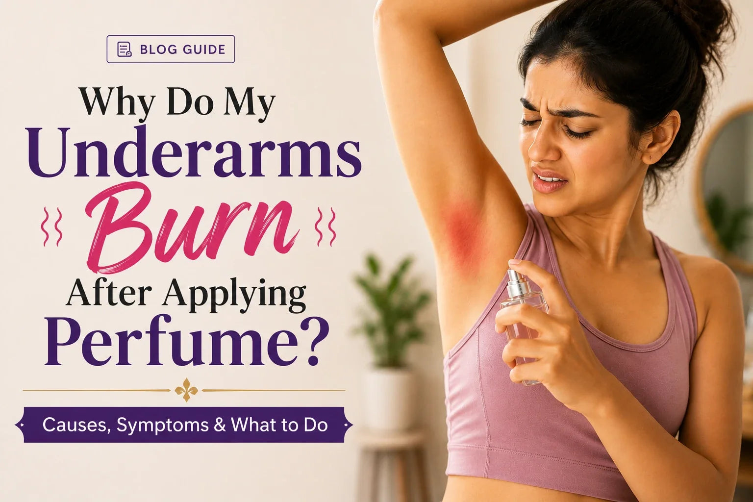 Why Do My Underarms Burn After Applying Perfume? Causes, Symptoms & What to Do