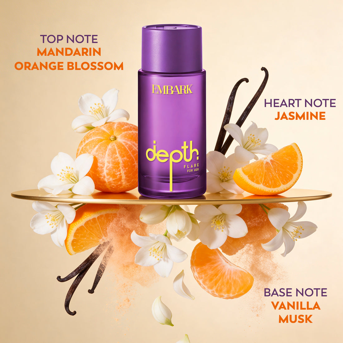 Flare For Her - Eau De Parfum (EDP) Embark Perfumes Best Perfume for men Best Perfume for women Buy Perfume Online Best Perfume for Her Best Perfume for Her Long Lasting Perfumes