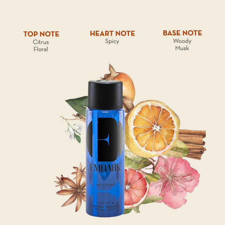 EMBARK My Story For Him - Perfumed Deodorant 150 ml Embark Perfumes fragrances oud