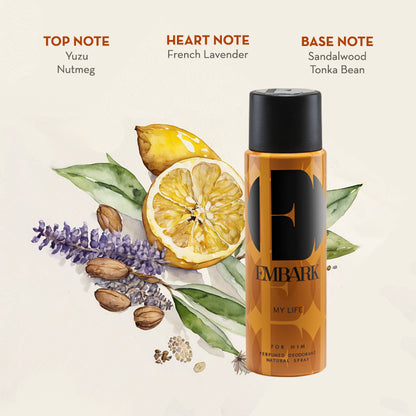 My Life For Him - Perfumed Deodorant Embark Perfumes Best Perfume for men Best Perfume for women Buy Perfume Online Best Perfume for Her Best Perfume for Her Long Lasting Perfumes