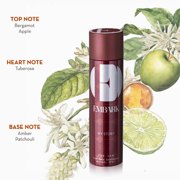 My Story For Her - Perfumed Deodorant Embark Perfumes Best Perfume for men Best Perfume for women Buy Perfume Online Best Perfume for Her Best Perfume for Her Long Lasting Perfumes