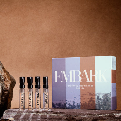 Discovery Set For Him - Eau De Parfum (EDP) - 4 x 2 ml Embark Perfumes Best Perfume for men Best Perfume for women Buy Perfume Online Best Perfume for Her Best Perfume for Her Long Lasting Perfumes