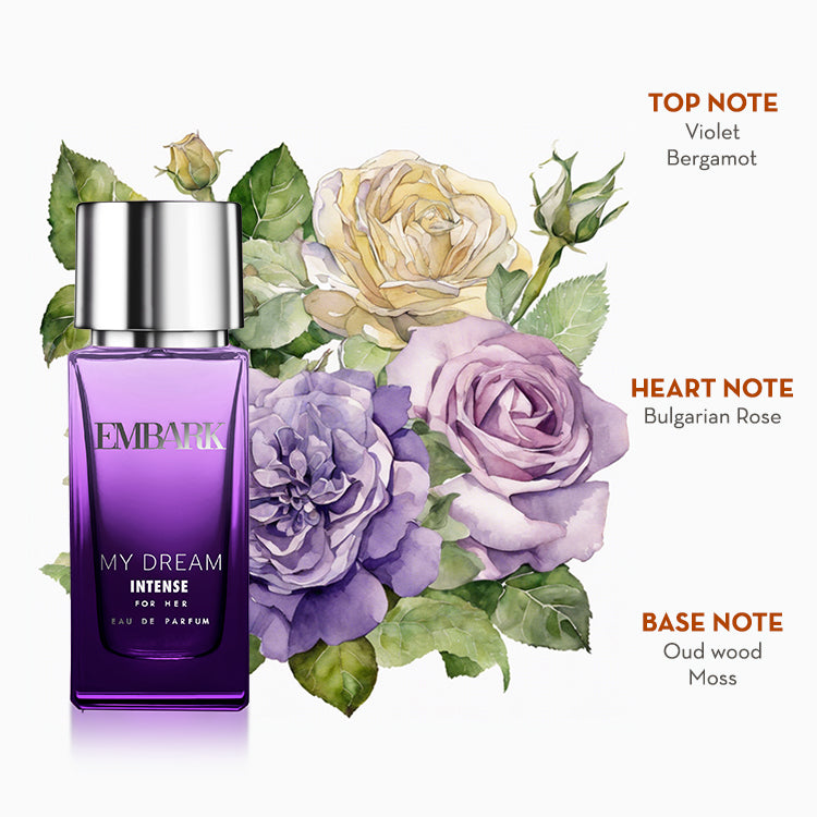 My Dream Intense For Her - Eau De Parfum (EDP) Embark Perfumes Best Perfume for men Best Perfume for women Buy Perfume Online Best Perfume for Her Best Perfume for Her Long Lasting Perfumes