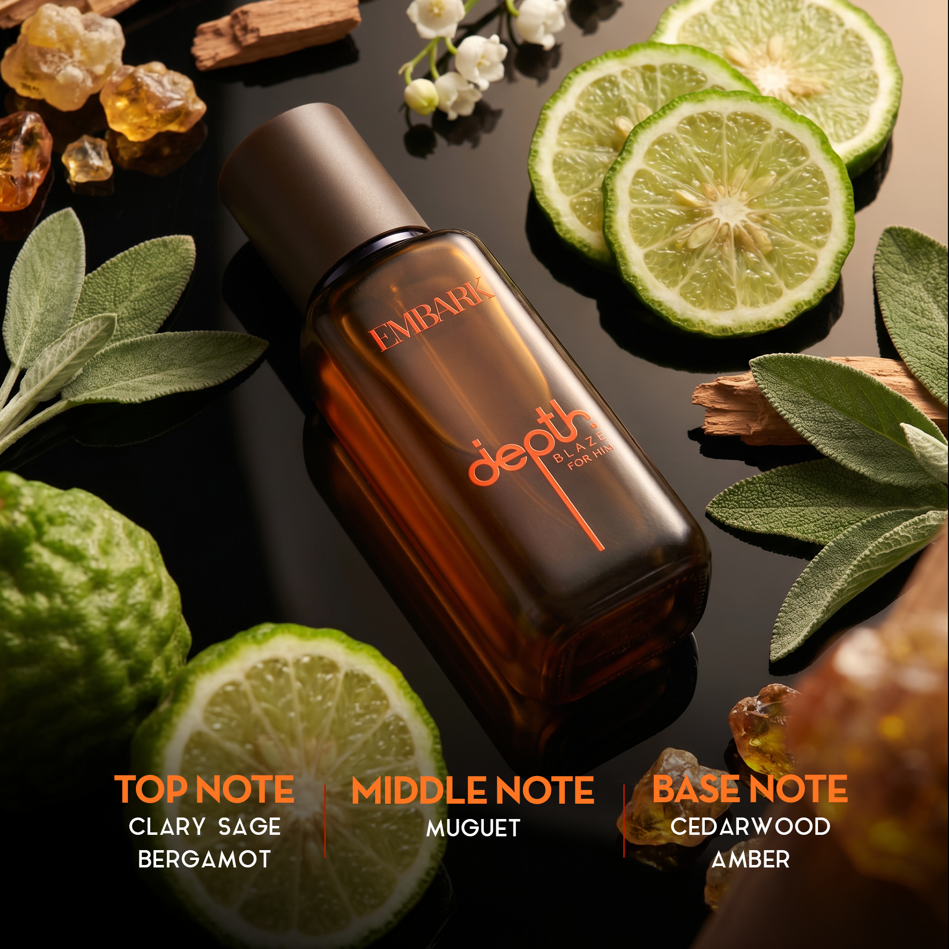 Blaze For Him - Eau De Parfum (EDP) Embark Perfumes Best Perfume for men Best Perfume for women Buy Perfume Online Best Perfume for Her Best Perfume for Her Long Lasting Perfumes