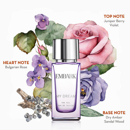3-Piece Giftset - My Dream For Her Embark Perfumes Best Perfume for men Best Perfume for women Buy Perfume Online Best Perfume for Her Best Perfume for Her Long Lasting Perfumes