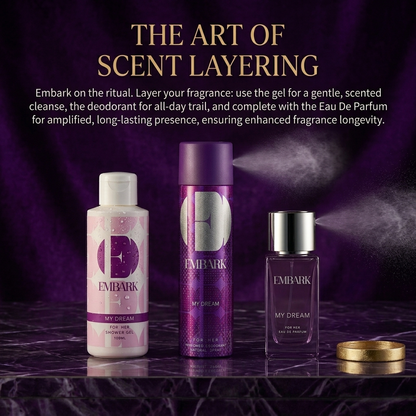 3-Piece Giftset - My Dream For Her Embark Perfumes Best Perfume for men Best Perfume for women Buy Perfume Online Best Perfume for Her Best Perfume for Her Long Lasting Perfumes