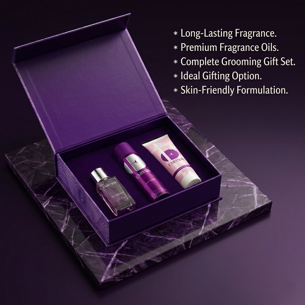 3-Piece Giftset - My Dream For Her Embark Perfumes Best Perfume for men Best Perfume for women Buy Perfume Online Best Perfume for Her Best Perfume for Her Long Lasting Perfumes