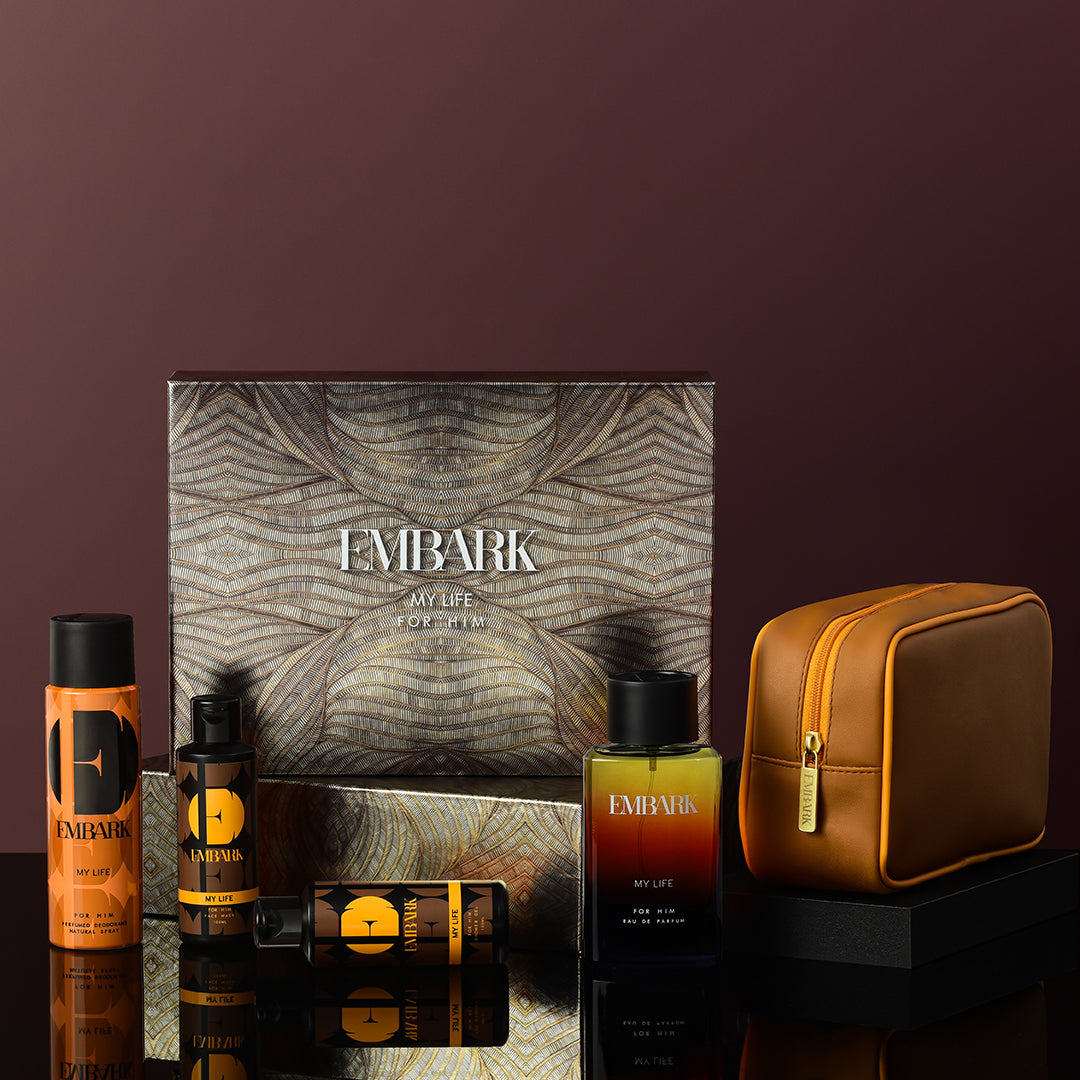 5-Piece Giftset - My Life For Him Embark Perfumes Best Perfume for men Best Perfume for women Buy Perfume Online Best Perfume for Her Best Perfume for Her Long Lasting Perfumes