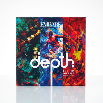 DEPTH For Him Gift Set – Blaze, Wave &amp; Fuel Eau de Parfum Embark Perfumes Best Perfume for men Best Perfume for women Buy Perfume Online Best Perfume for Her Best Perfume for Her Long Lasting Perfumes