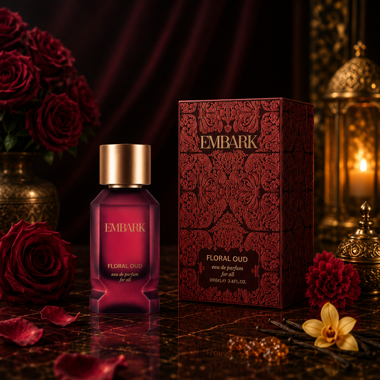Floral Oud For All - Eau De Parfum (EDP) Embark Perfumes Best Perfume for men Best Perfume for women Buy Perfume Online Best Perfume for Her Best Perfume for Her Long Lasting Perfumes