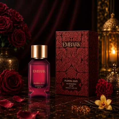 Floral Oud For All - Eau De Parfum (EDP) Embark Perfumes Best Perfume for men Best Perfume for women Buy Perfume Online Best Perfume for Her Best Perfume for Her Long Lasting Perfumes