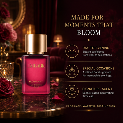 Floral Oud For All - Eau De Parfum (EDP) Embark Perfumes Best Perfume for men Best Perfume for women Buy Perfume Online Best Perfume for Her Best Perfume for Her Long Lasting Perfumes