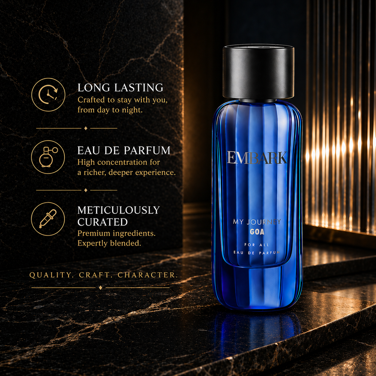 Journey Goa For All - Eau De Parfum (EDP) Embark Perfumes Best Perfume for men Best Perfume for women Buy Perfume Online Best Perfume for Her Best Perfume for Her Long Lasting Perfumes