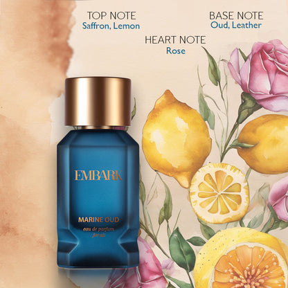 Marine Oud For All - Eau De Parfum (EDP) Embark Perfumes Best Perfume for men Best Perfume for women Buy Perfume Online Best Perfume for Her Best Perfume for Her Long Lasting Perfumes