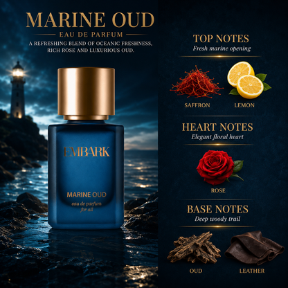 Marine Oud For All - Eau De Parfum (EDP) Embark Perfumes Best Perfume for men Best Perfume for women Buy Perfume Online Best Perfume for Her Best Perfume for Her Long Lasting Perfumes