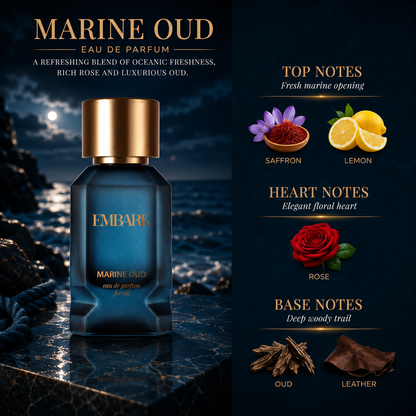 Marine Oud For All - Eau De Parfum (EDP) Embark Perfumes Best Perfume for men Best Perfume for women Buy Perfume Online Best Perfume for Her Best Perfume for Her Long Lasting Perfumes