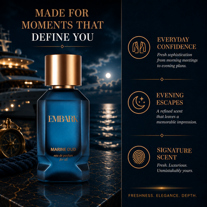 Marine Oud For All - Eau De Parfum (EDP) Embark Perfumes Best Perfume for men Best Perfume for women Buy Perfume Online Best Perfume for Her Best Perfume for Her Long Lasting Perfumes