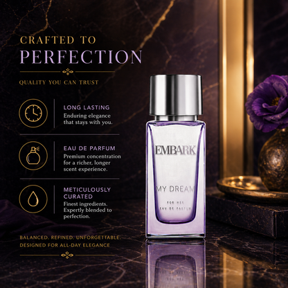My Dream For Her - Eau De Parfum (EDP) Embark Perfumes Best Perfume for men Best Perfume for women Buy Perfume Online Best Perfume for Her Best Perfume for Her Long Lasting Perfumes