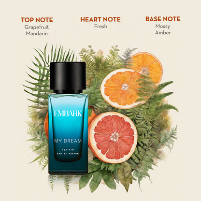 My Dream For Him - Eau De Parfum (EDP) Embark Perfumes Best Perfume for men Best Perfume for women Buy Perfume Online Best Perfume for Her Best Perfume for Her Long Lasting Perfumes