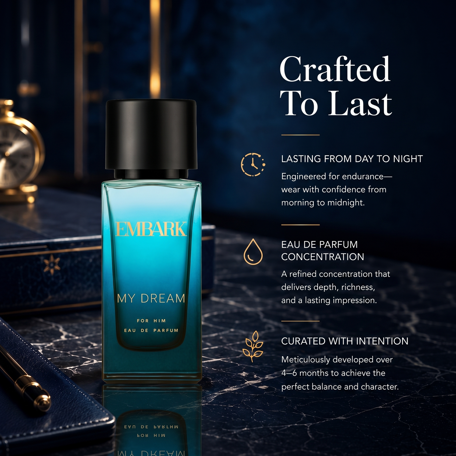 My Dream For Him - Eau De Parfum (EDP) Embark Perfumes Best Perfume for men Best Perfume for women Buy Perfume Online Best Perfume for Her Best Perfume for Her Long Lasting Perfumes