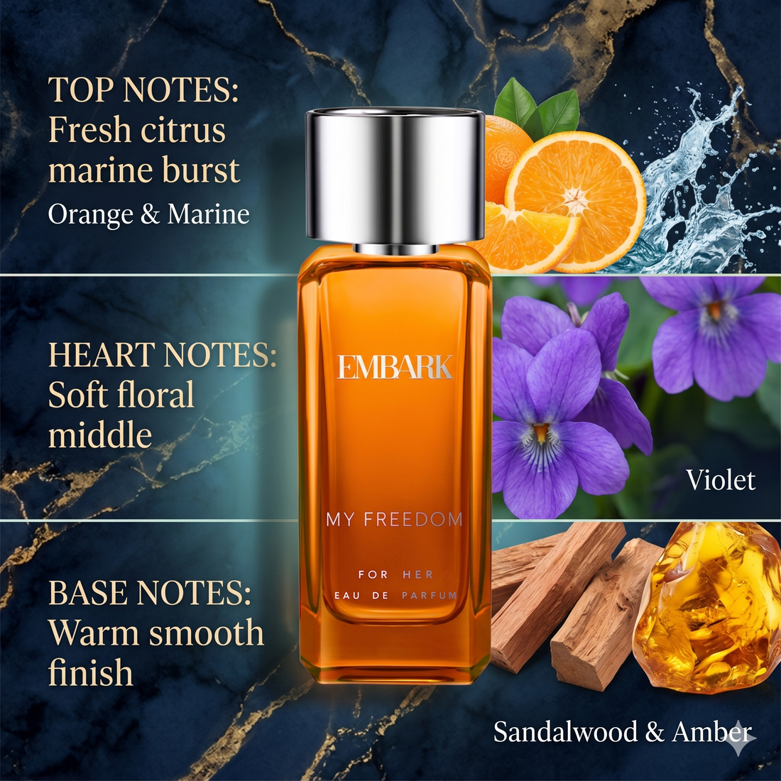 My Freedom For Her - Eau De Parfum (EDP) Embark Perfumes Best Perfume for men Best Perfume for women Buy Perfume Online Best Perfume for Her Best Perfume for Her Long Lasting Perfumes