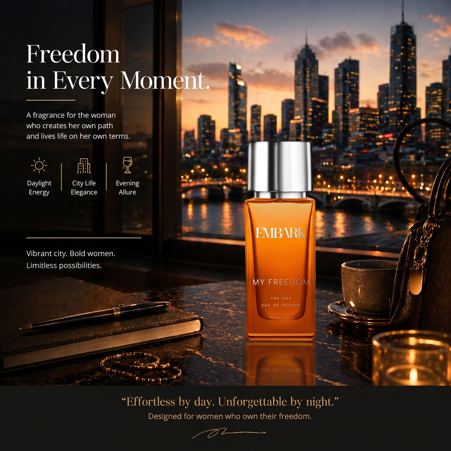 My Freedom For Her - Eau De Parfum (EDP) Embark Perfumes Best Perfume for men Best Perfume for women Buy Perfume Online Best Perfume for Her Best Perfume for Her Long Lasting Perfumes