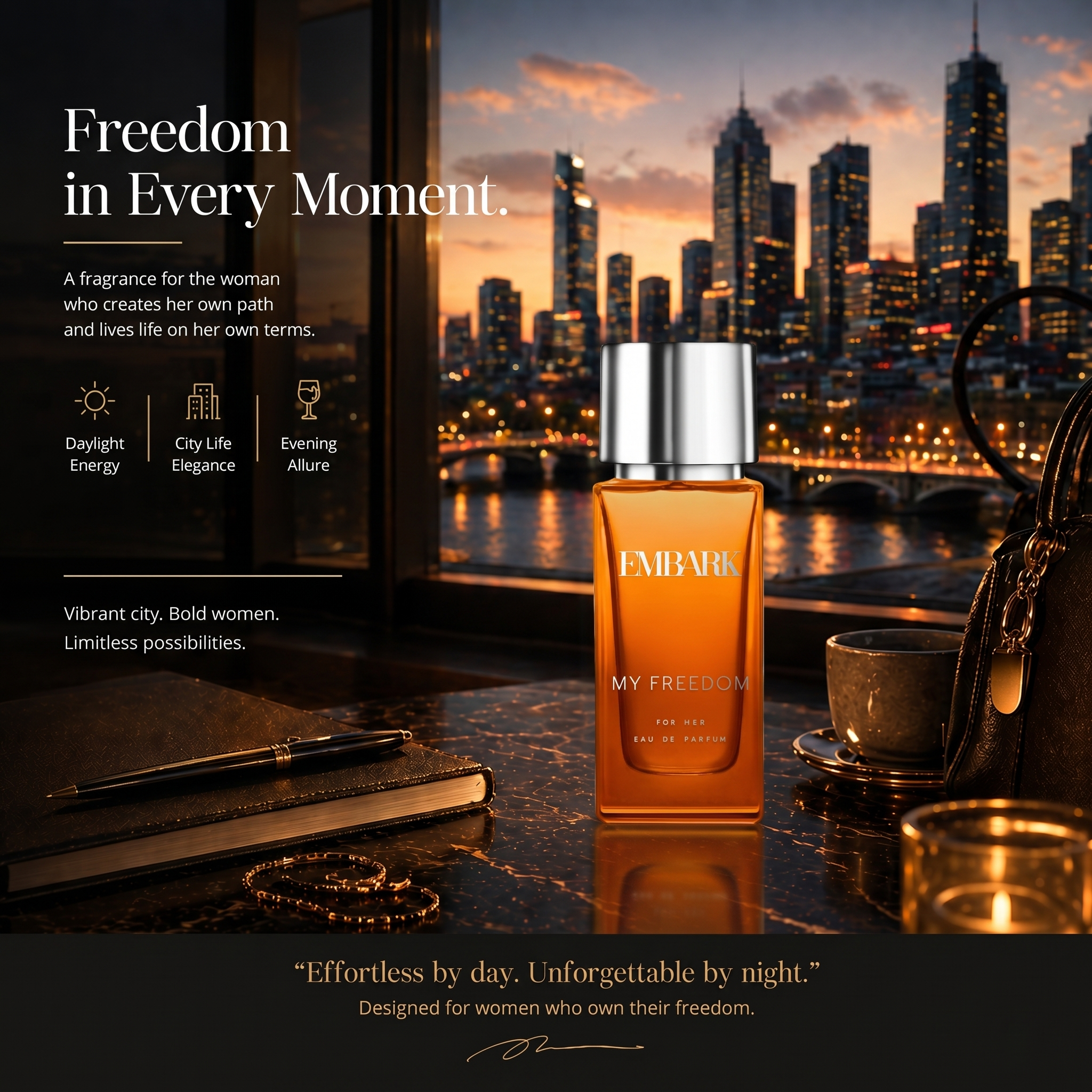 My Freedom For Her - Eau De Parfum (EDP) Embark Perfumes Best Perfume for men Best Perfume for women Buy Perfume Online Best Perfume for Her Best Perfume for Her Long Lasting Perfumes