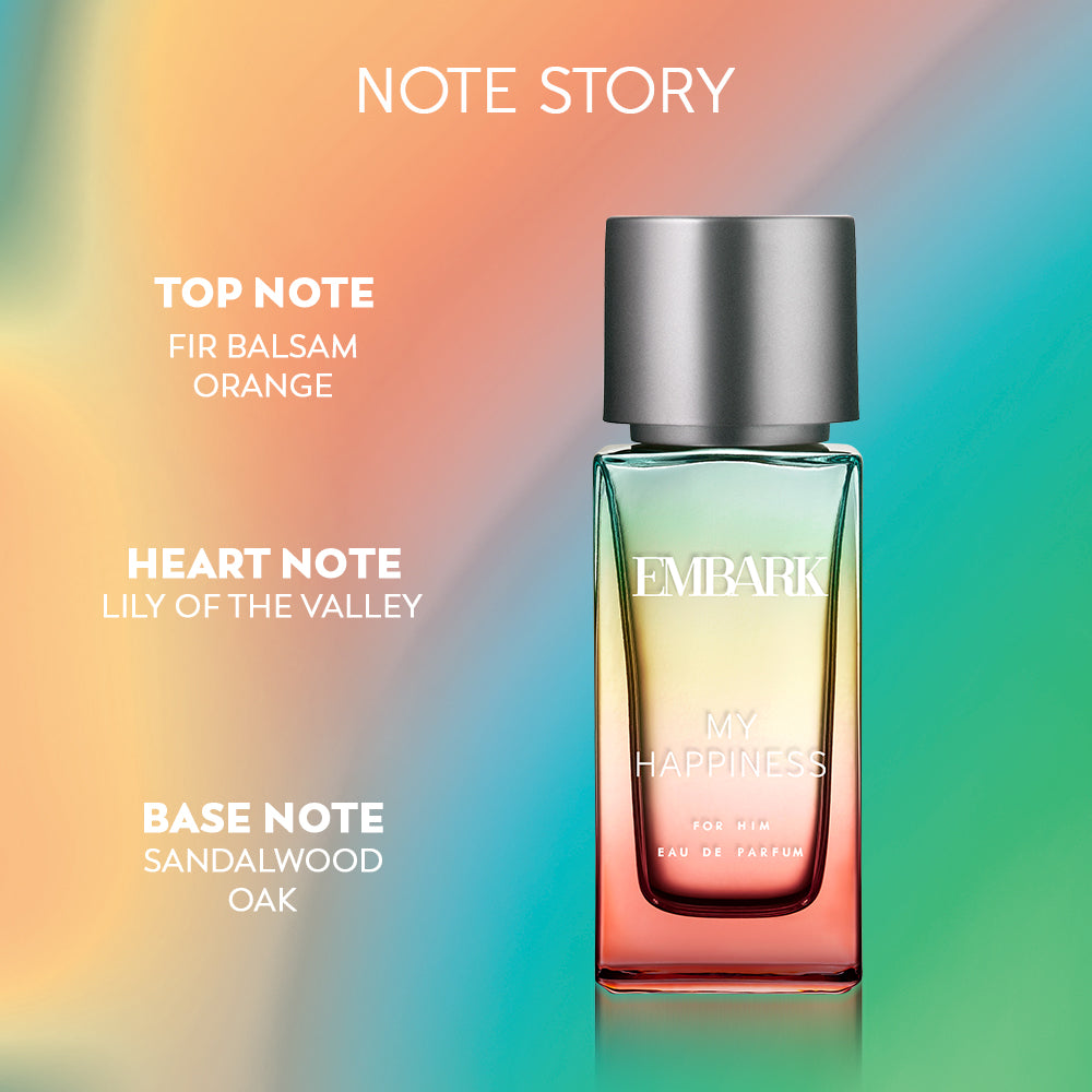 My Happiness For Him - Eau De Parfum (EDP) Embark Perfumes Best Perfume for men Best Perfume for women Buy Perfume Online Best Perfume for Her Best Perfume for Her Long Lasting Perfumes