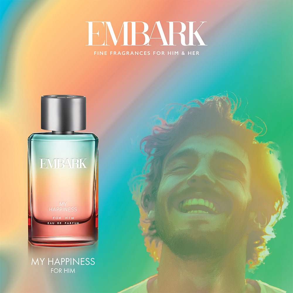 My Happiness For Him - Eau De Parfum (EDP) Embark Perfumes Best Perfume for men Best Perfume for women Buy Perfume Online Best Perfume for Her Best Perfume for Her Long Lasting Perfumes