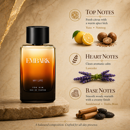 My Life For Him - Eau De Parfum (EDP) Embark Perfumes Best Perfume for men Best Perfume for women Buy Perfume Online Best Perfume for Her Best Perfume for Her Long Lasting Perfumes