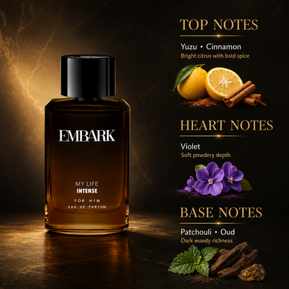 My Life Intense For Him - Eau De Parfum (EDP) Embark Perfumes Best Perfume for men Best Perfume for women Buy Perfume Online Best Perfume for Her Best Perfume for Her Long Lasting Perfumes