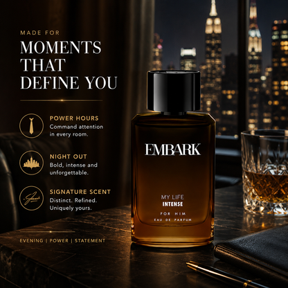 My Life Intense For Him - Eau De Parfum (EDP) Embark Perfumes Best Perfume for men Best Perfume for women Buy Perfume Online Best Perfume for Her Best Perfume for Her Long Lasting Perfumes
