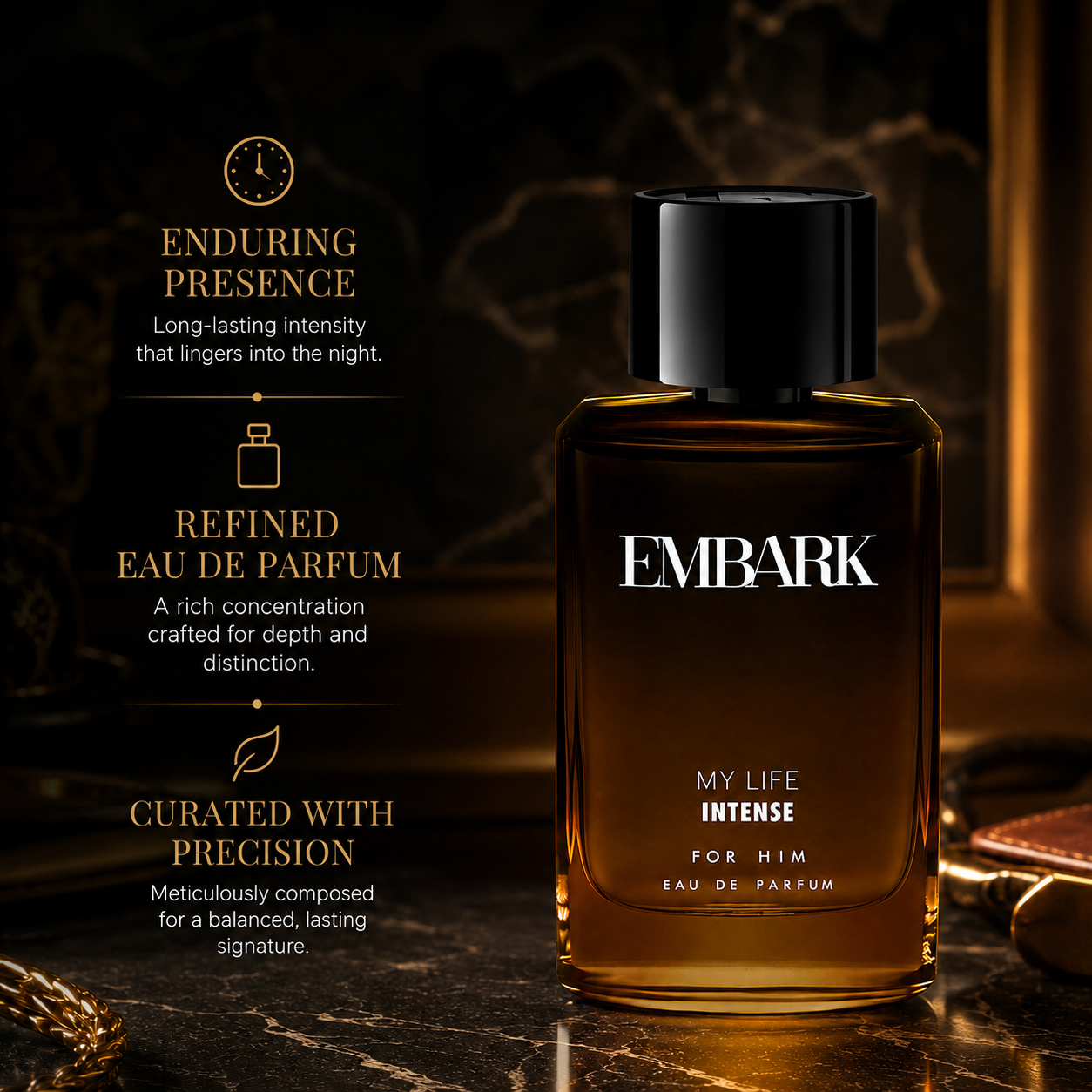 My Life Intense For Him - Eau De Parfum (EDP) Embark Perfumes Best Perfume for men Best Perfume for women Buy Perfume Online Best Perfume for Her Best Perfume for Her Long Lasting Perfumes