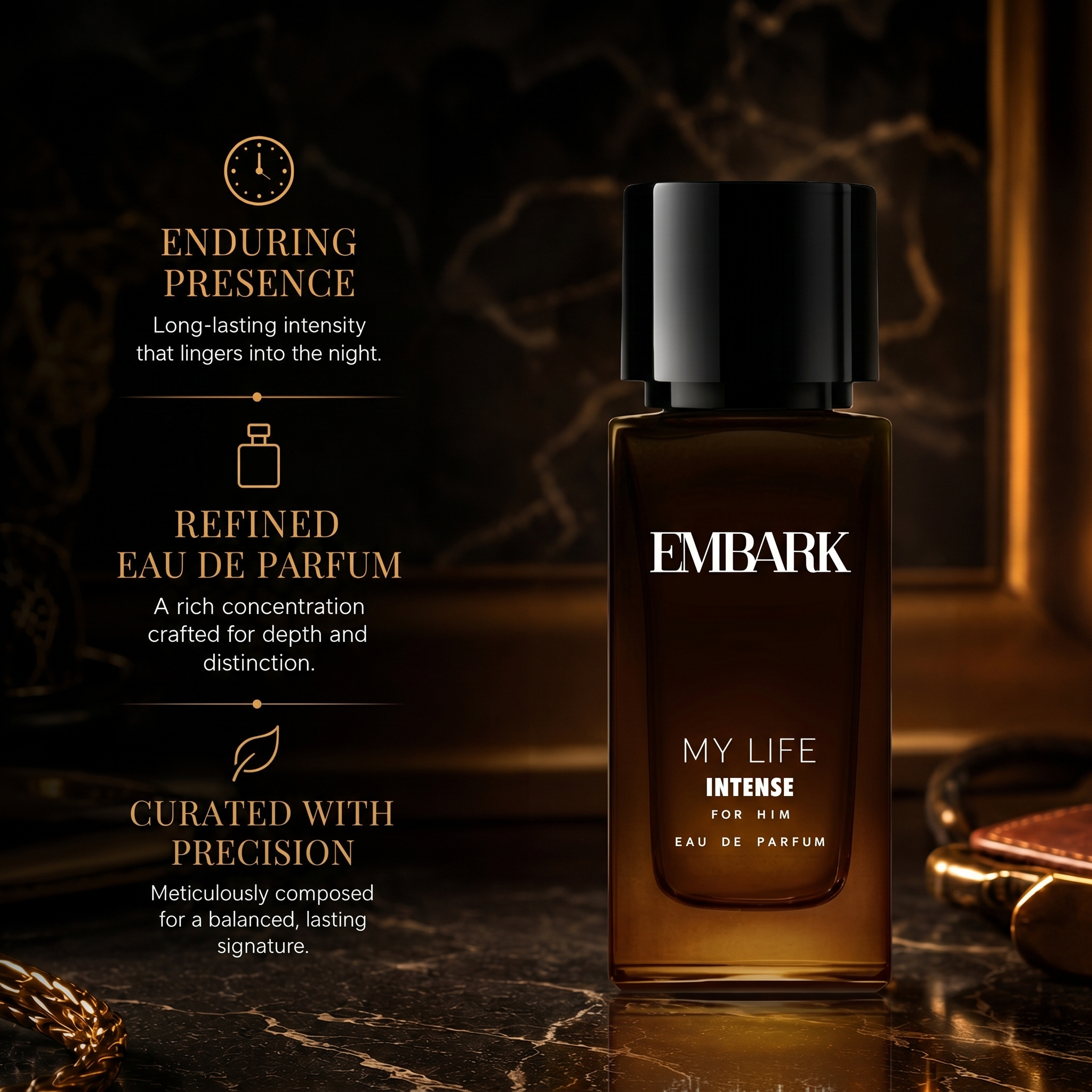 My Life Intense For Him - Eau De Parfum (EDP) Embark Perfumes Best Perfume for men Best Perfume for women Buy Perfume Online Best Perfume for Her Best Perfume for Her Long Lasting Perfumes