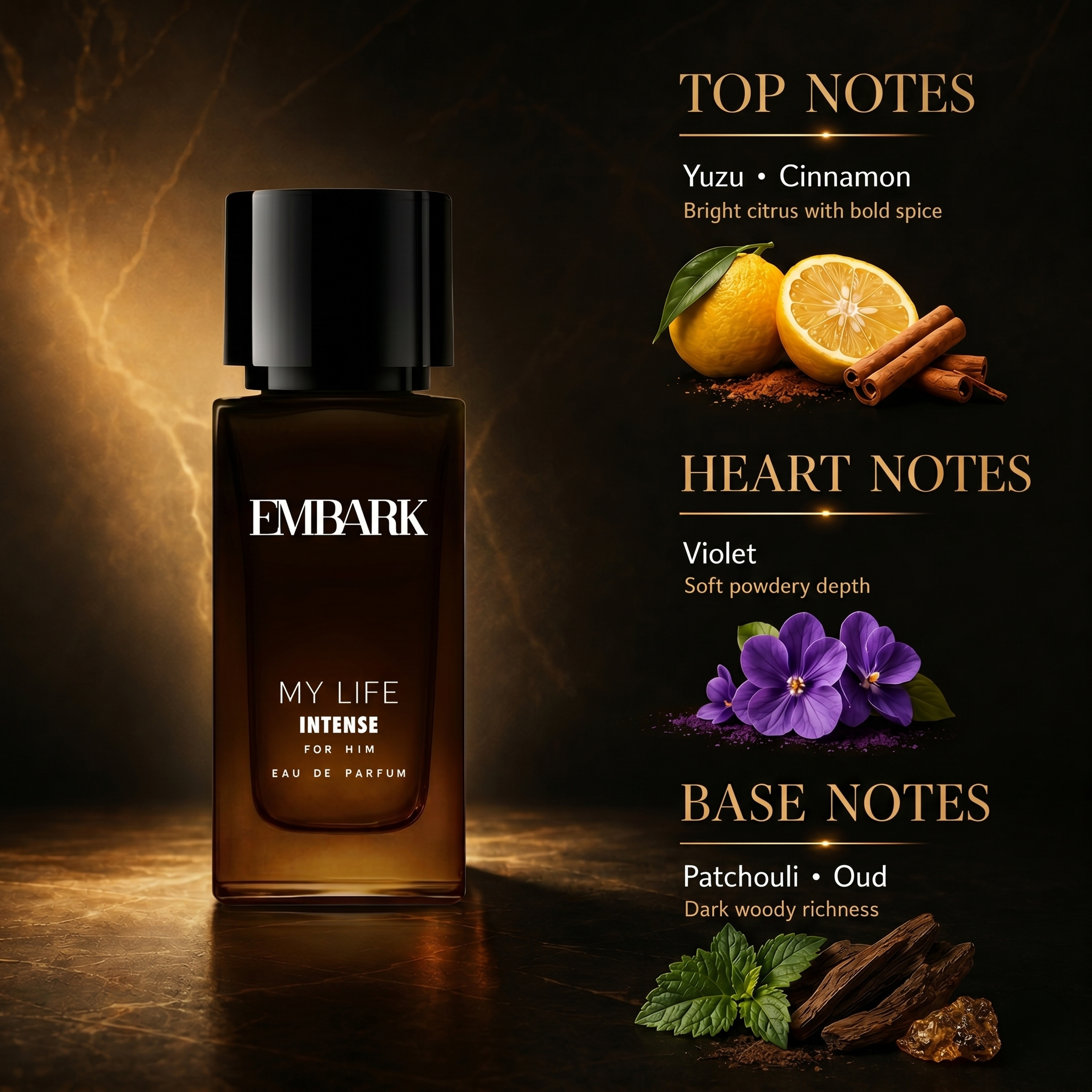 My Life Intense For Him - Eau De Parfum (EDP) Embark Perfumes Best Perfume for men Best Perfume for women Buy Perfume Online Best Perfume for Her Best Perfume for Her Long Lasting Perfumes