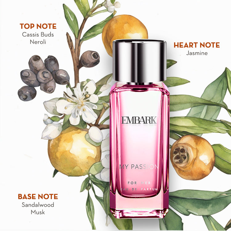 My Passion For Her - Eau De Parfum (EDP) Embark Perfumes Best Perfume for men Best Perfume for women Buy Perfume Online Best Perfume for Her Best Perfume for Her Long Lasting Perfumes