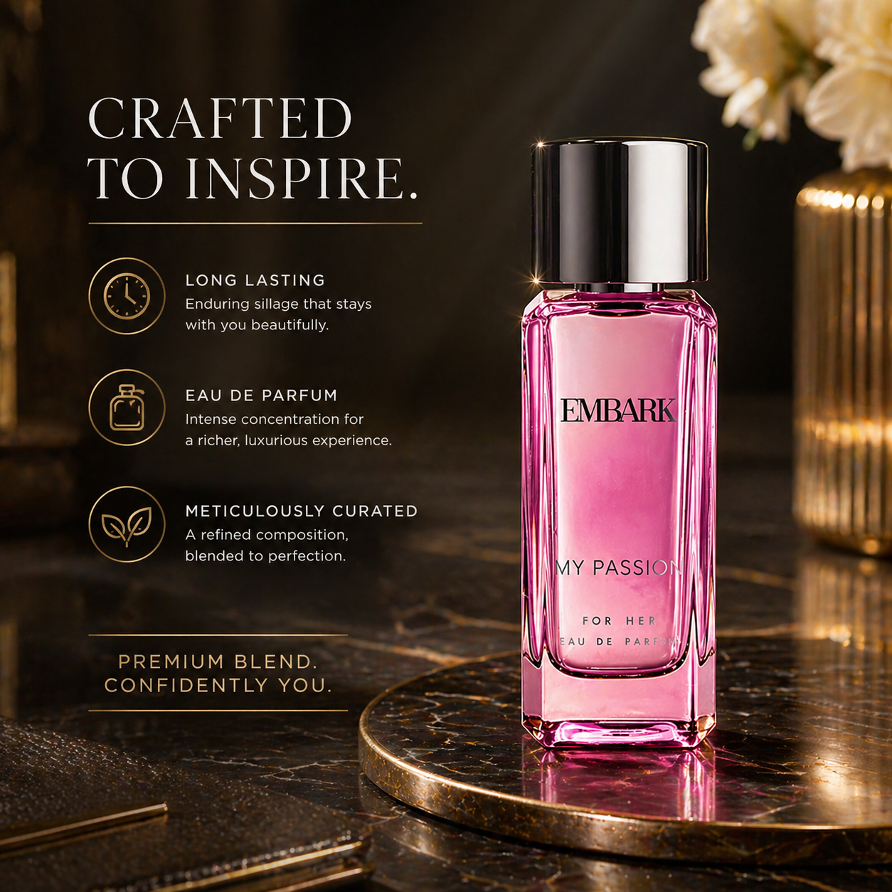 My Passion For Her - Eau De Parfum (EDP) Embark Perfumes Best Perfume for men Best Perfume for women Buy Perfume Online Best Perfume for Her Best Perfume for Her Long Lasting Perfumes