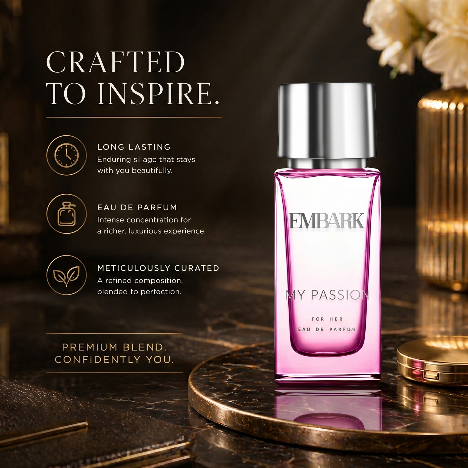 My Passion For Her - Eau De Parfum (EDP) Embark Perfumes Best Perfume for men Best Perfume for women Buy Perfume Online Best Perfume for Her Best Perfume for Her Long Lasting Perfumes