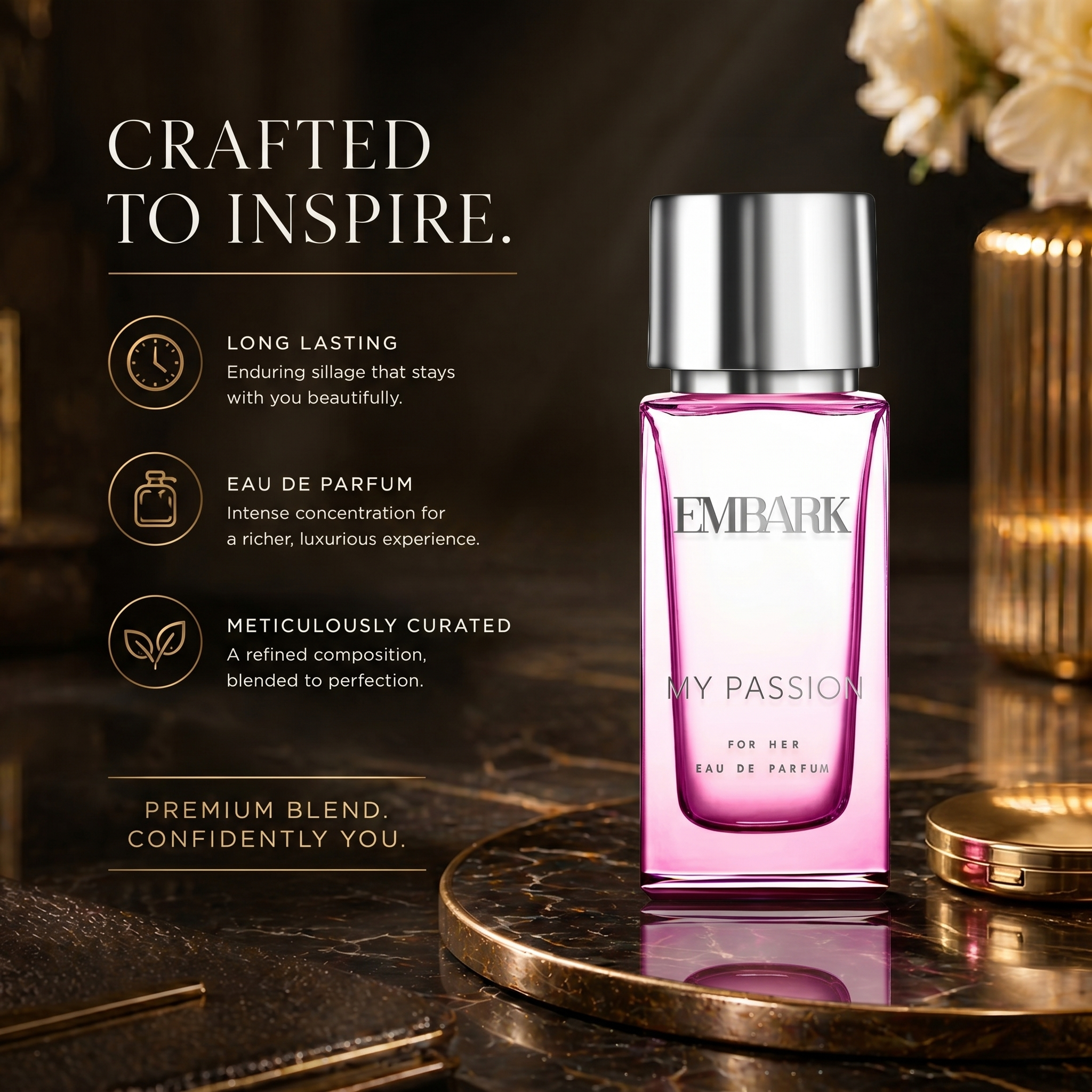 My Passion For Her - Eau De Parfum (EDP) Embark Perfumes Best Perfume for men Best Perfume for women Buy Perfume Online Best Perfume for Her Best Perfume for Her Long Lasting Perfumes