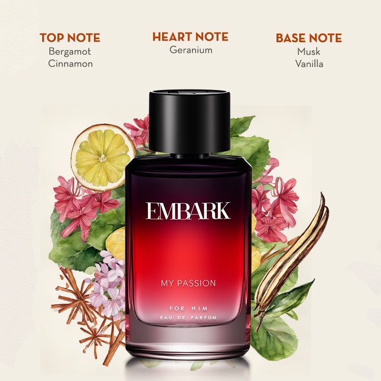 My Passion For Him - Eau De Parfum (EDP) Embark Perfumes Best Perfume for men Best Perfume for women Buy Perfume Online Best Perfume for Her Best Perfume for Her Long Lasting Perfumes