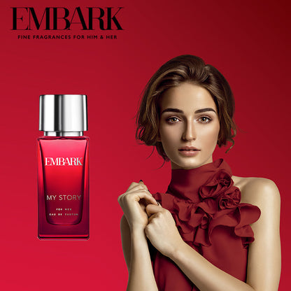 My Story For Her - Eau De Parfum (EDP) Embark Perfumes Best Perfume for men Best Perfume for women Buy Perfume Online Best Perfume for Her Best Perfume for Her Long Lasting Perfumes