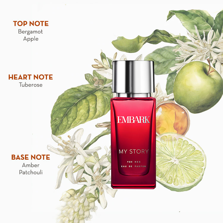 My Story For Her - Eau De Parfum (EDP) Embark Perfumes Best Perfume for men Best Perfume for women Buy Perfume Online Best Perfume for Her Best Perfume for Her Long Lasting Perfumes