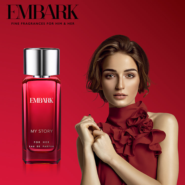 My Story For Her - Eau De Parfum (EDP) Embark Perfumes Best Perfume for men Best Perfume for women Buy Perfume Online Best Perfume for Her Best Perfume for Her Long Lasting Perfumes