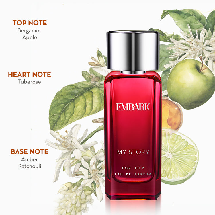My Story For Her - Eau De Parfum (EDP) Embark Perfumes Best Perfume for men Best Perfume for women Buy Perfume Online Best Perfume for Her Best Perfume for Her Long Lasting Perfumes
