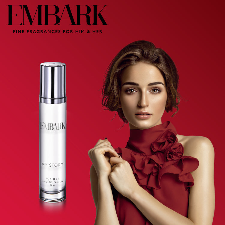 My Story For Her - Eau De Parfum (EDP) Embark Perfumes Best Perfume for men Best Perfume for women Buy Perfume Online Best Perfume for Her Best Perfume for Her Long Lasting Perfumes