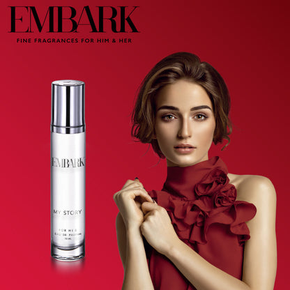 My Story For Her - Eau De Parfum (EDP) Embark Perfumes Best Perfume for men Best Perfume for women Buy Perfume Online Best Perfume for Her Best Perfume for Her Long Lasting Perfumes